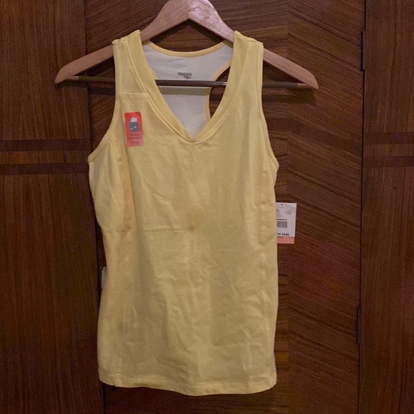 Danskin Now Tops - NWT Women’s Yellow Mesh Neck Tank by Danskin Now. Size S/CH (4-6)